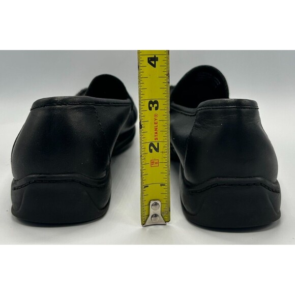 MOOTSIES TOOTSIES Black Leather Slip-On Royal Moccasins~Flat Loafers-Womens Sz 7 - Picture 6 of 8
